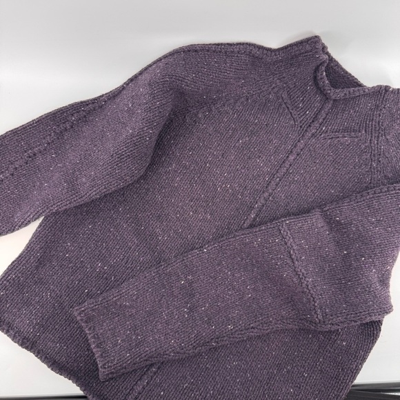 Burberry London Purple Merino Cashmere Sweater Medium - Picture 1 of 7